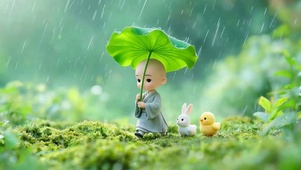 护眼雨天小清新
