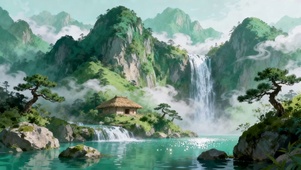 云雾山间