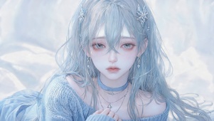 冰蓝唯美少女