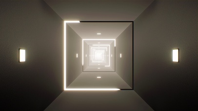 正方隧道-光-旋转(双端)