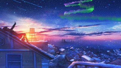 平静但寒冷的夜晚