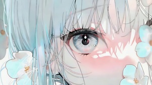 清新浅蓝 少女灵眸