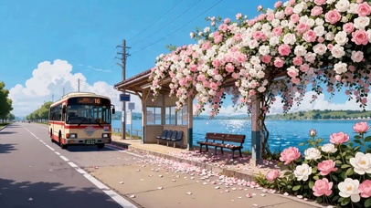 鲜花车站