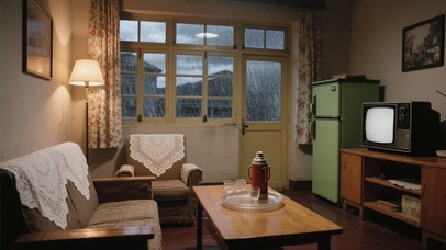 【雨景】老干部的家