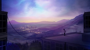 少女的眺望