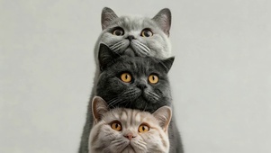 三只小可爱猫咪