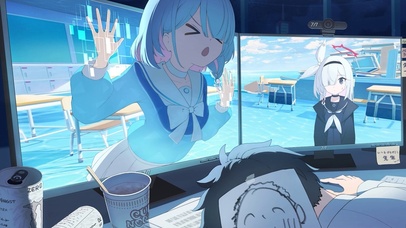 两个小女孩