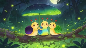 护眼雨天蜗牛