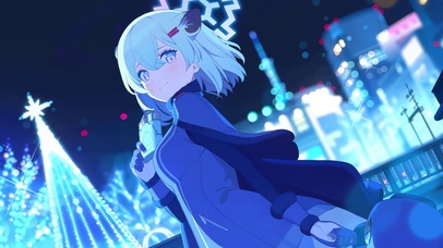 冬季可爱清纯少女