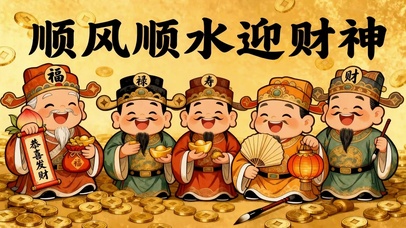 顺风顺水迎财神