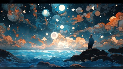 暗夜星河，我在无人处想你