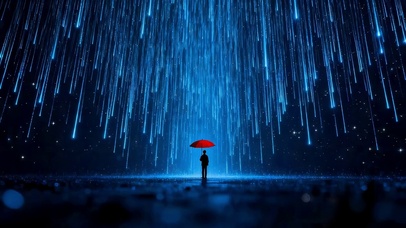 蓝色星雨