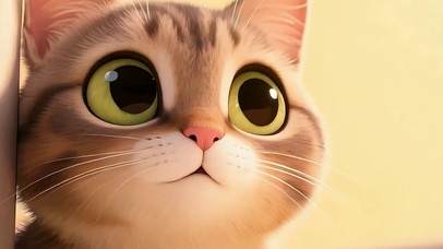 可爱萌宠猫咪带鱼屏