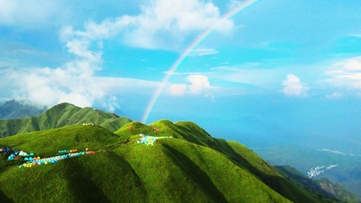 武功山雨后彩虹