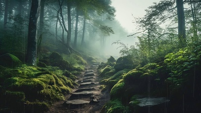 山中小雨·4K