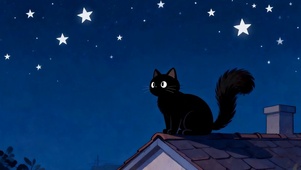 夜景猫咪