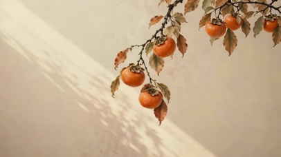 4K 一树枝头 柿柿如意