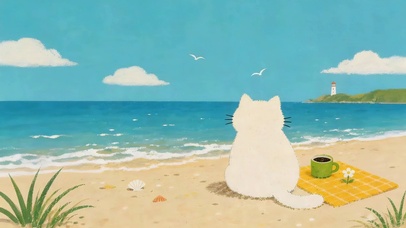 海边沙滩猫咪