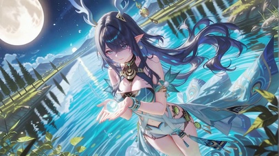 月下水镜菈乌玛