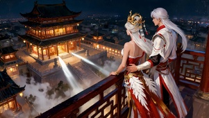 城楼夜景李白王昭君