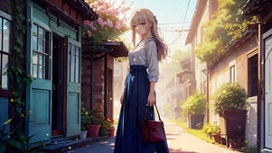 萤火森林女孩动漫温暖护眼