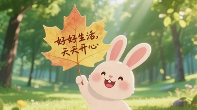 可爱兔兔好好生活