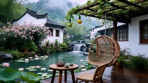 江南闲院 饮茶观山