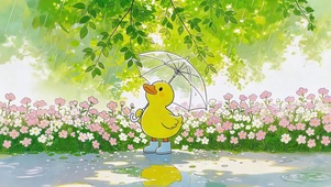 雨天小鸭子