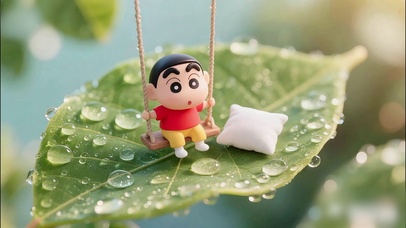 叶子上的秋千小新