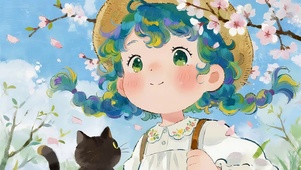春天可爱女孩
