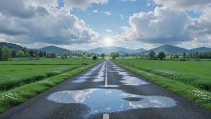 雨后乡间公路