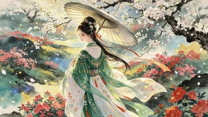 唯美古风女孩
