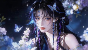 梦幻鲜花女孩