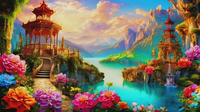 中世纪唯美神话美景
