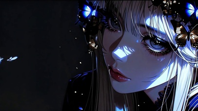 暗夜蓝蝶少女