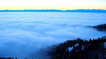 清晨梦幻云海日出东方