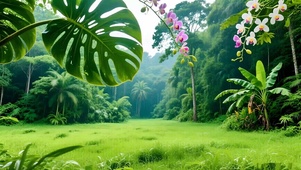 绿色护眼森林草地