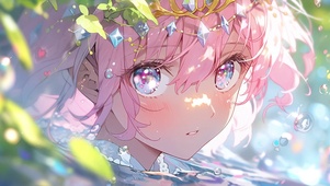 水中可爱少女