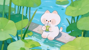 猫与夏意 护眼