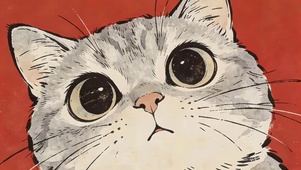 可爱大眼萌猫