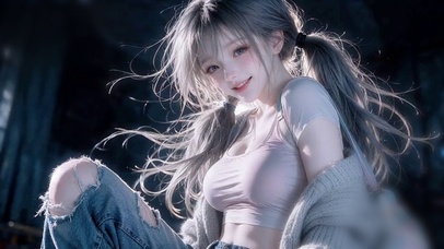 可爱甜美少女