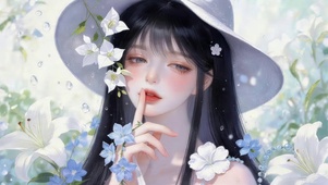 治愈鲜花女孩