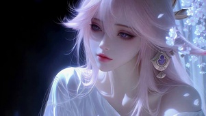 梦幻粉发樱花美少女八重神子