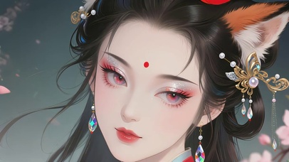 4K古风美女狐妖小红娘