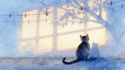 猫咪背影
