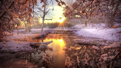 【童话实景】日出融雪