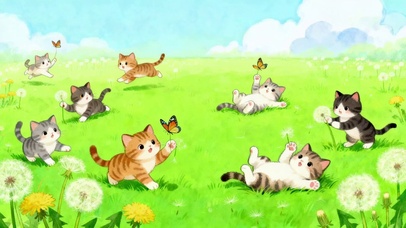 春日玩耍的猫咪