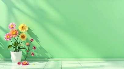 护眼清新简约花花