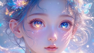 治愈系眼睛里有星星