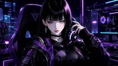 赛博朋克电竞美少女